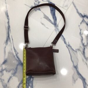Coach Dark Brown Leather Messenger Bag